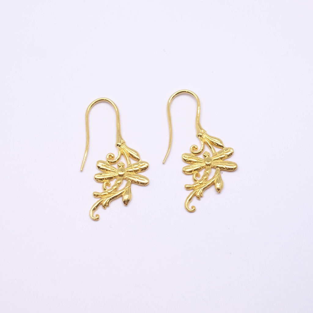 925 Sterling Silver Dragonfly Collection Dangle Earrings