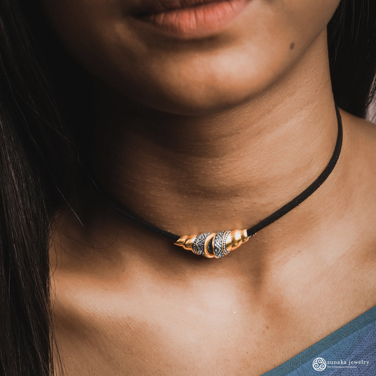 Pendant Perak 925 Choker Koleksi Keong Mas (Tanpa Rantai / Tali)