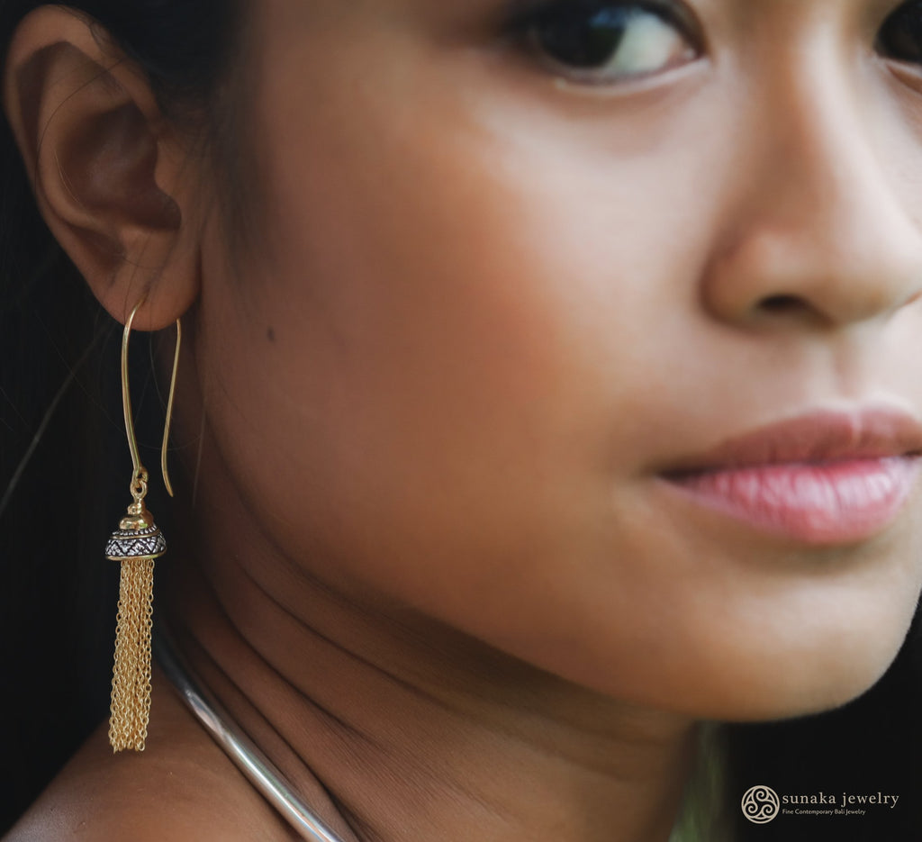 925 Silver Chandelier Earrings Keong Mas Collection