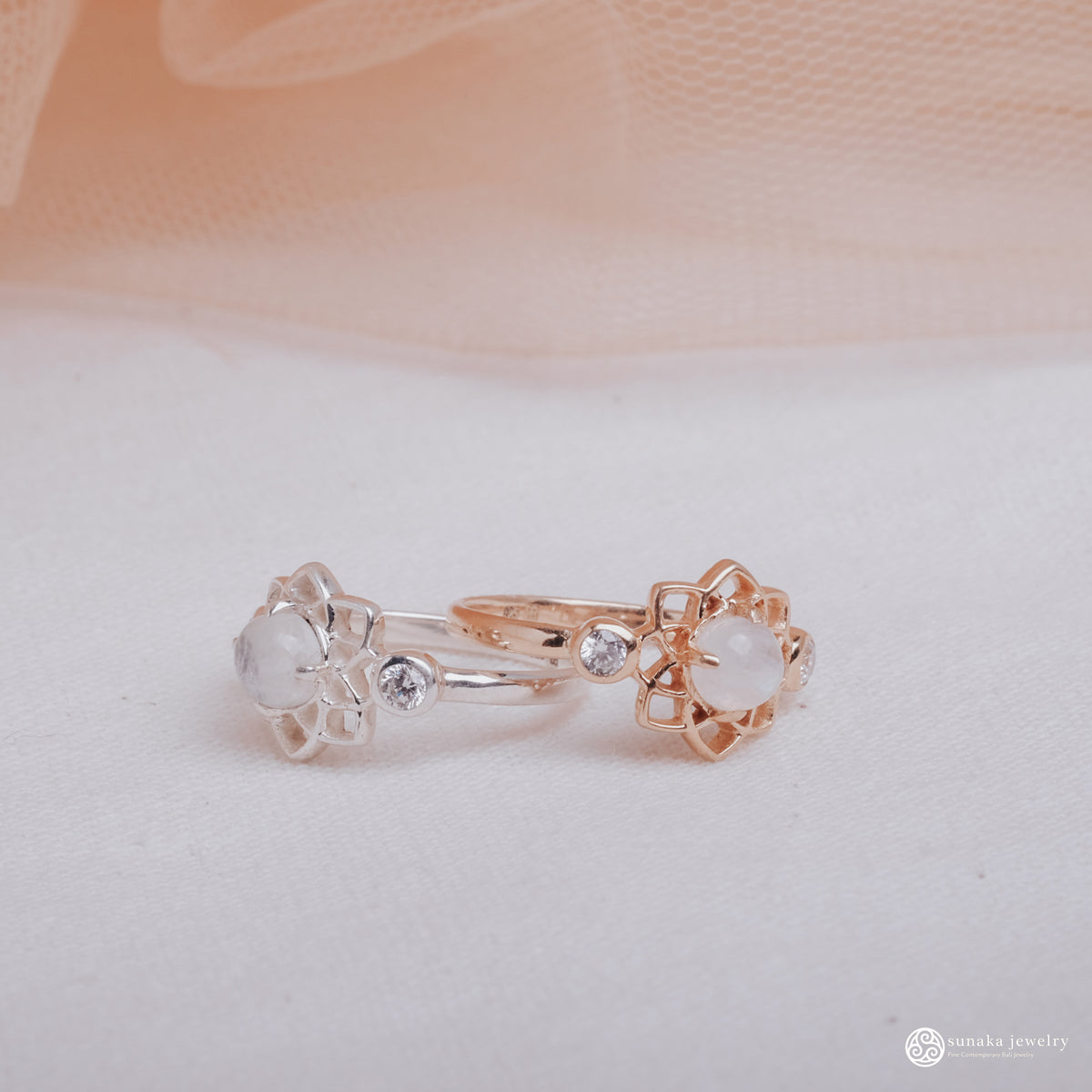 Cincin Perak Koleksi Moonstone Sterling Silver 925