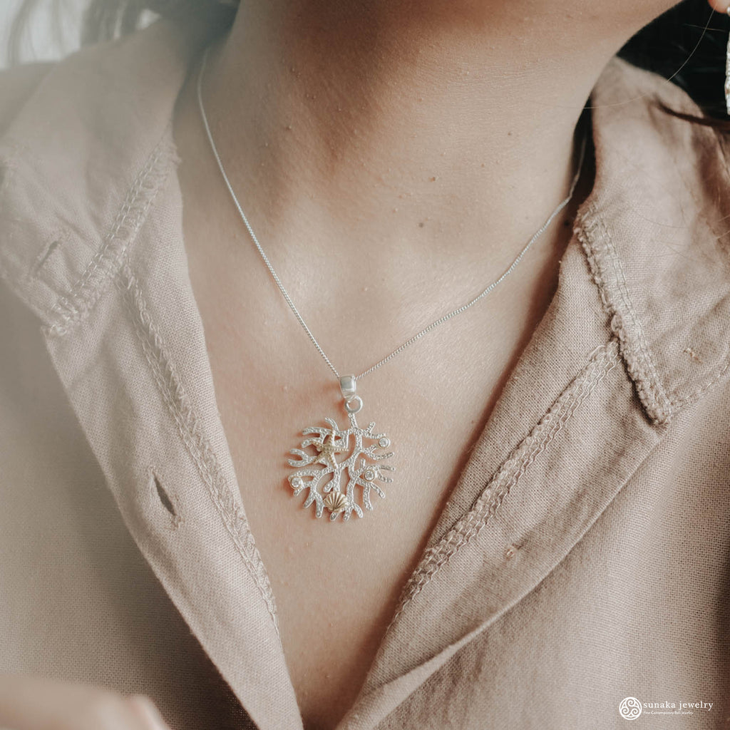 Pendant Perak 925 Koleksi Coral Reef