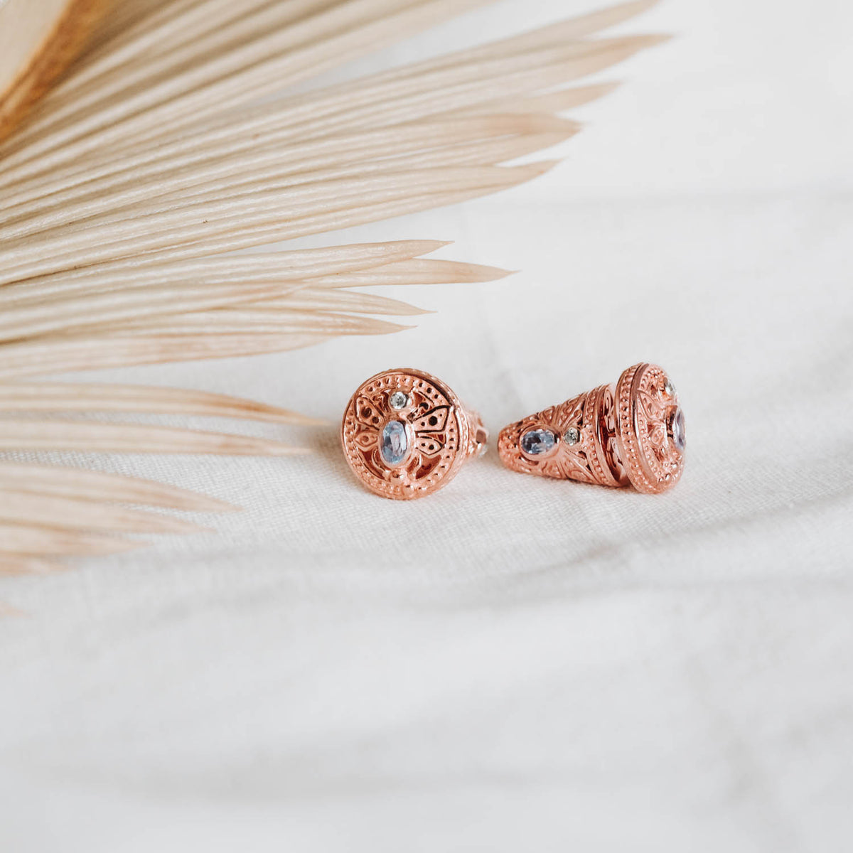 Subeng Mini Exotic Anting Tradisonal Bali Koleksi Capung Rosegold Sterling Silver 925