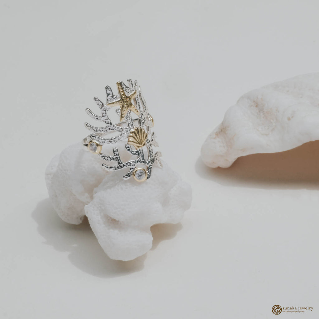 Cincin Perak 925 Koleksi Coral Reef