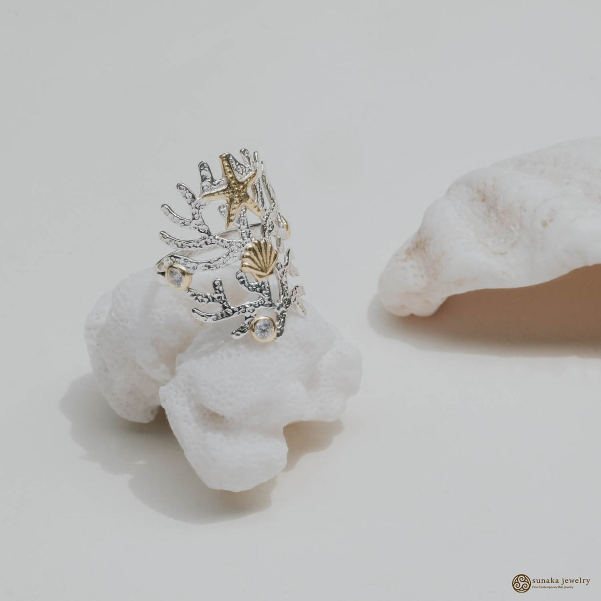 Cincin Perak 925 Koleksi Coral Reef
