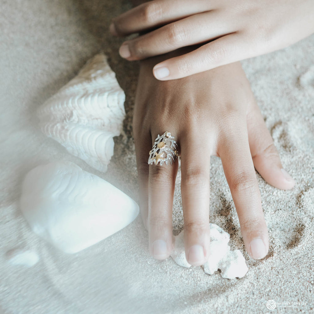 Cincin Perak 925 Koleksi Coral Reef