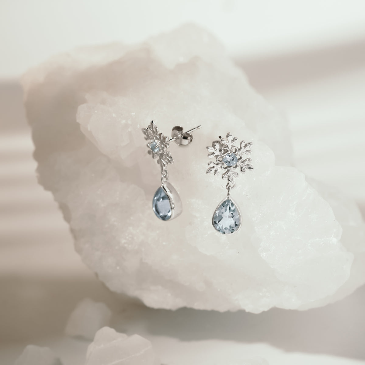 Anting Tear Drop Perak 925 Koleksi Fraktal Sterling Silver