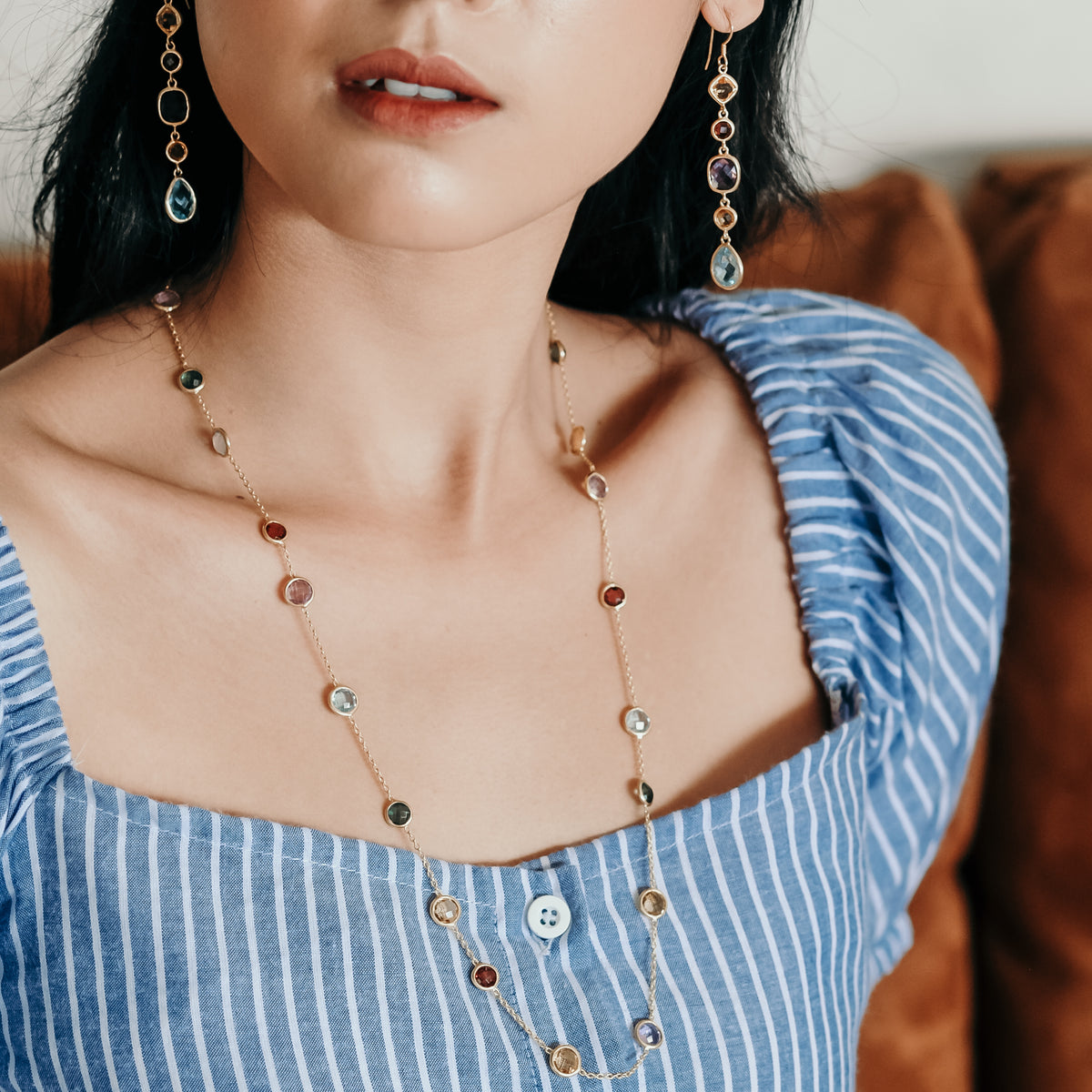 925 Silver Rainbow Collection Necklace