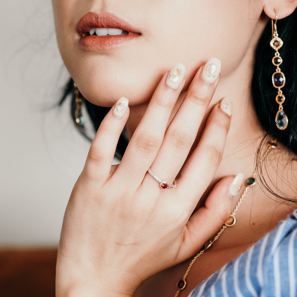 Cincin Perak 925 Koleksi Hammer Permata