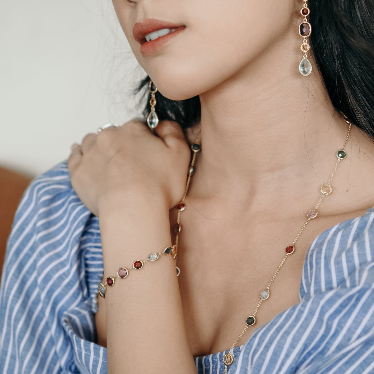 925 Silver Rainbow Collection Necklace