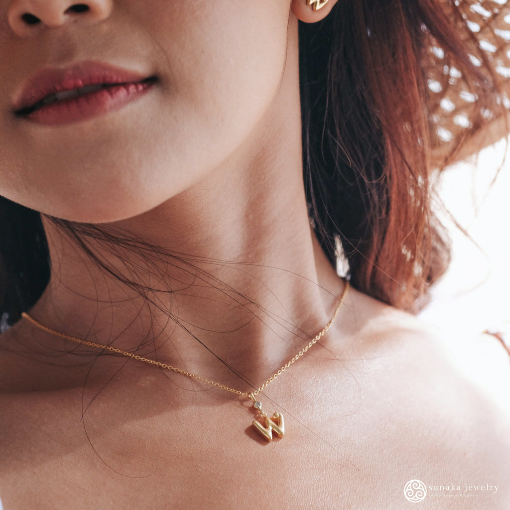 Pendant Alphabet Gold Plated