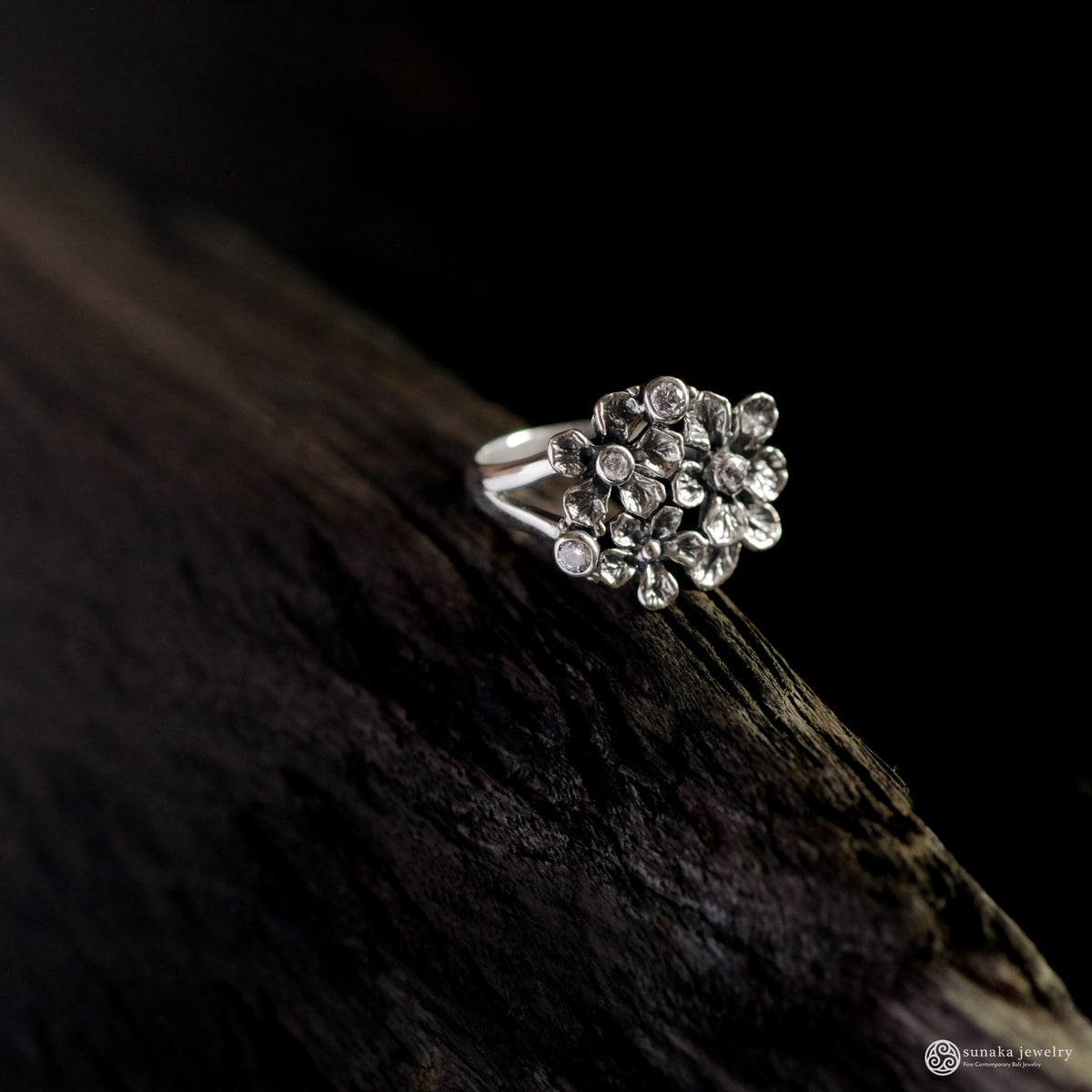 Cincin Besar Perak 925 Koleksi Flamboyan