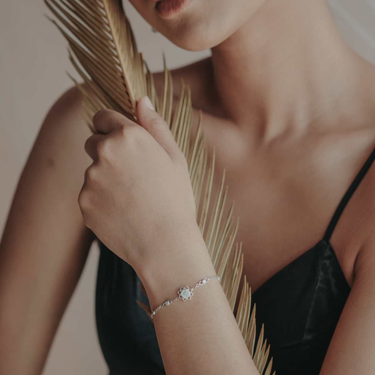 Gelang Rantai Perak Koleksi Moonstone Sterling Silver 925