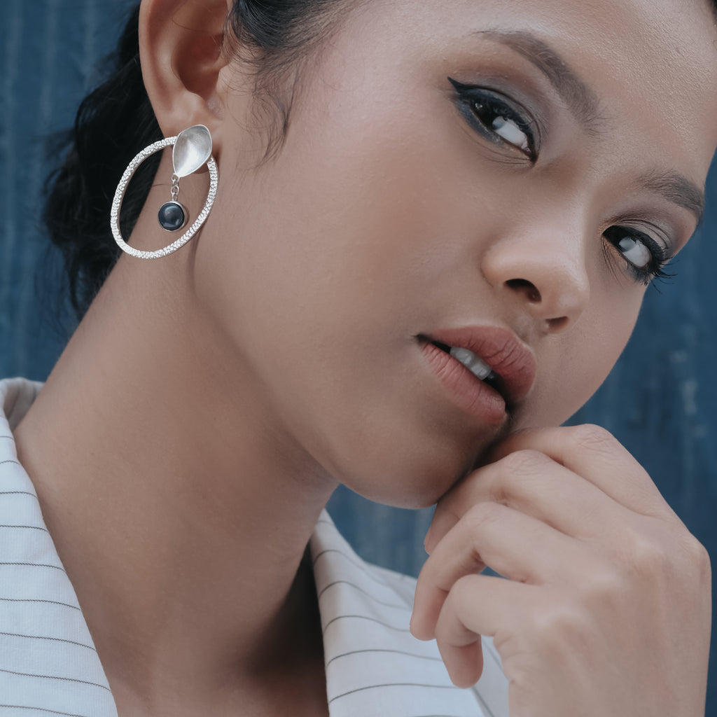 Dulcet Sterling Silver 925 Statement Earrings