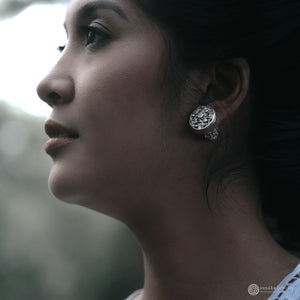 Anting Perak 925 Koleksi Flamboyan Subeng Stud Earrings