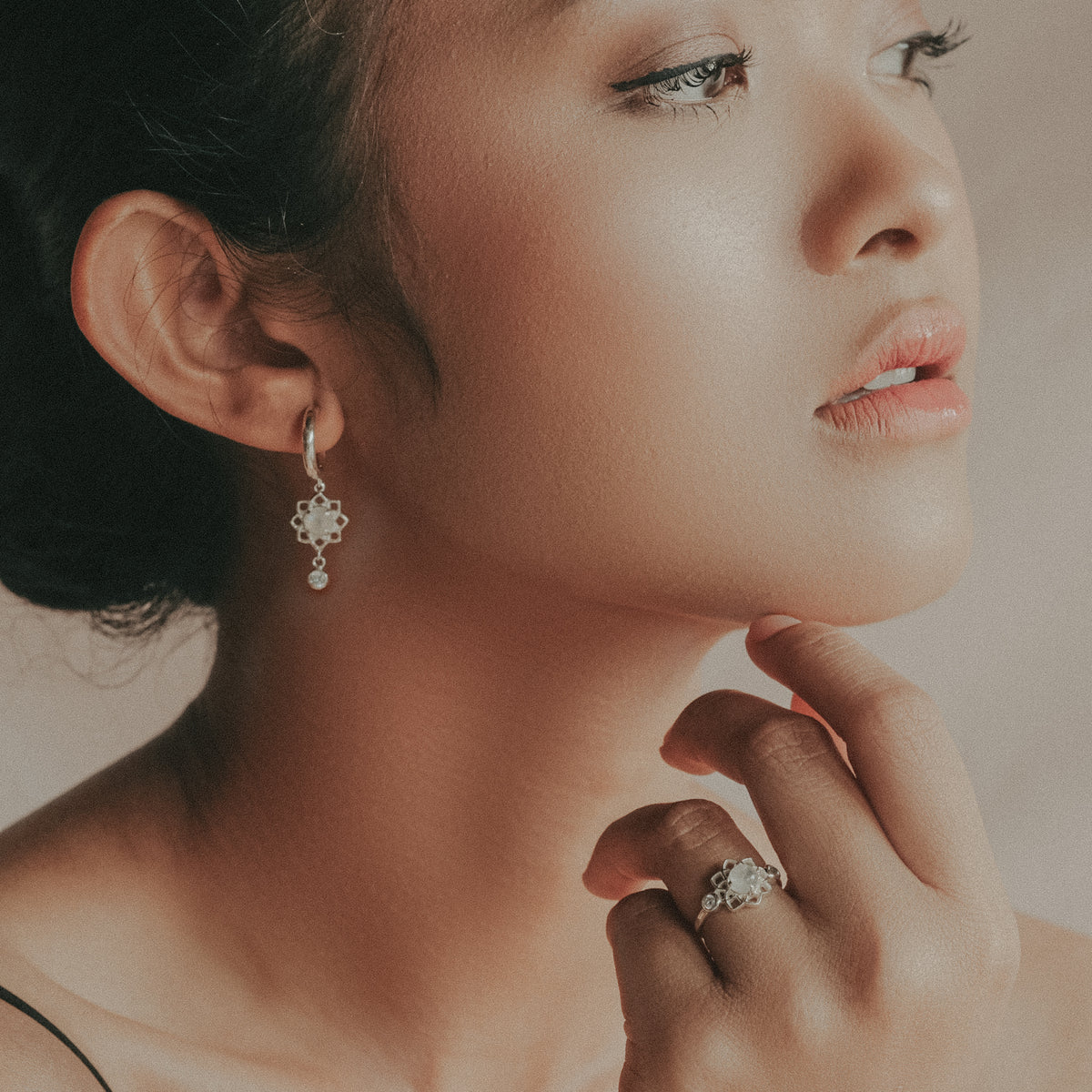 Moonstone Sterling Silver 925 Stud Earrings Collection