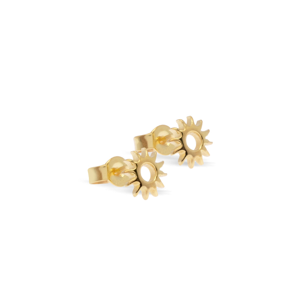 Stud Earrings Sun 925 Silver