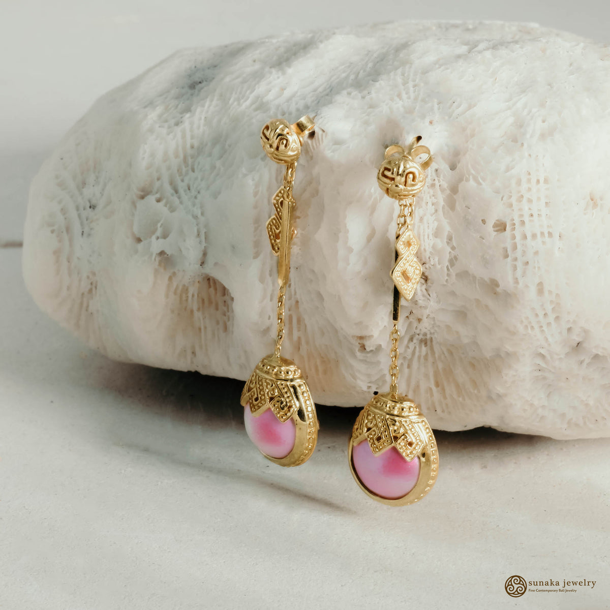 Anting Drop Perak 925 Koleksi Mutiara Mandalika