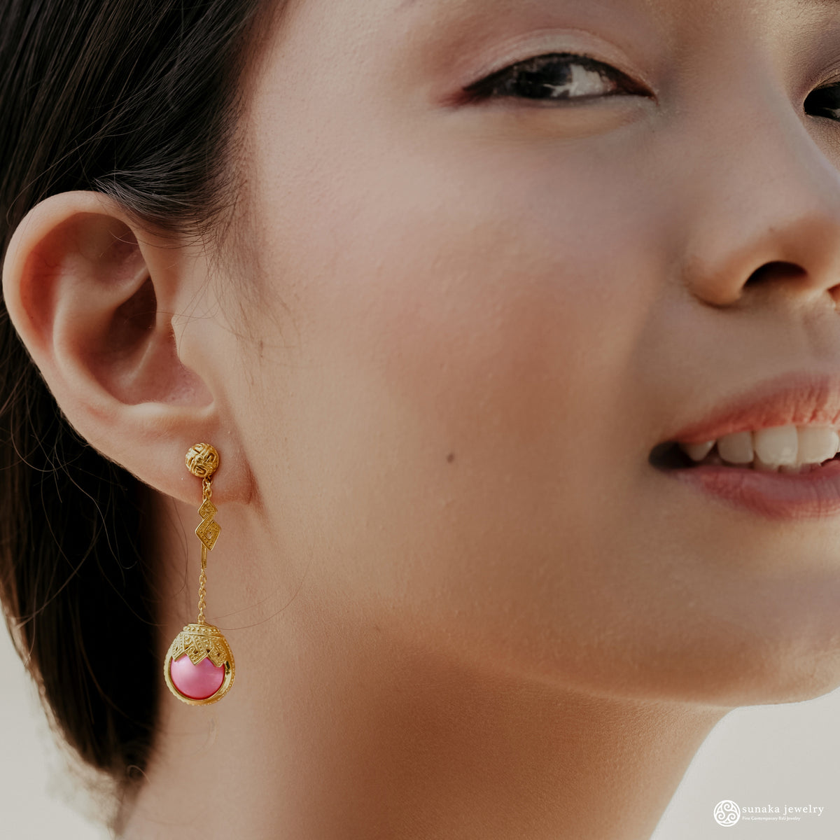 Anting Drop Perak 925 Koleksi Mutiara Mandalika