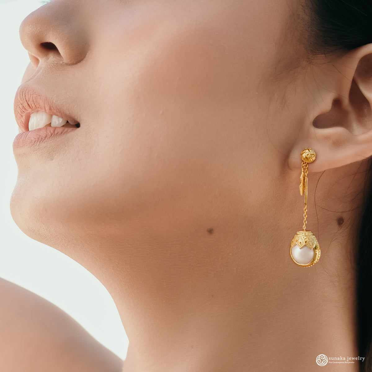 Anting Drop Perak 925 Koleksi Mutiara Mandalika