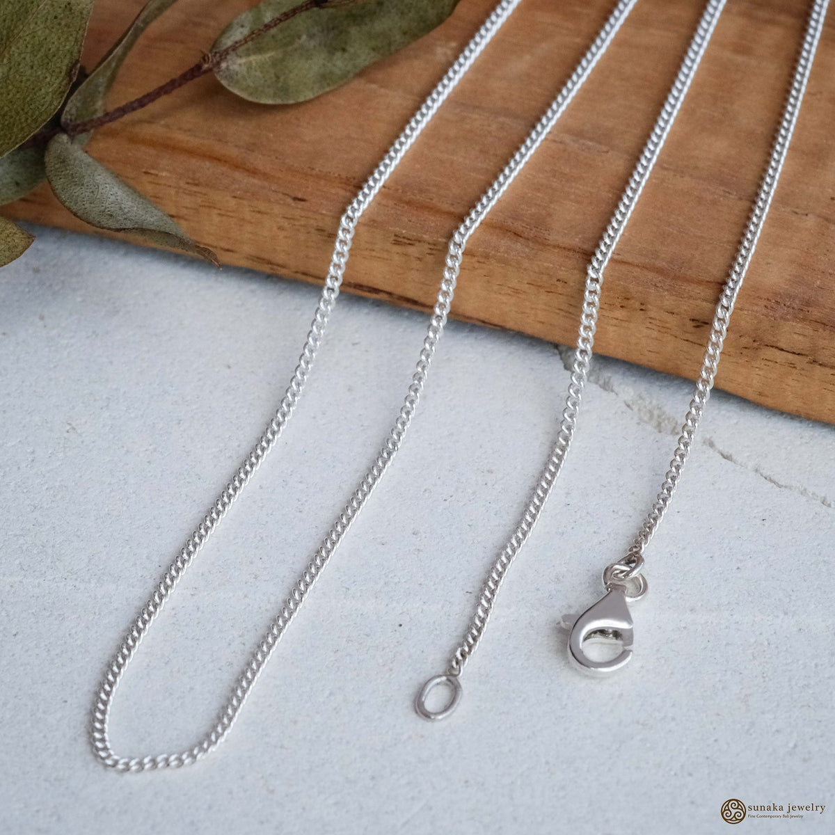 Rhodium Plated Sterling Silver Necklace Chain