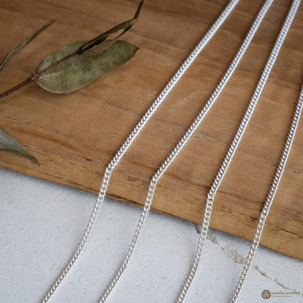 Rhodium Plated Sterling Silver Necklace Chain