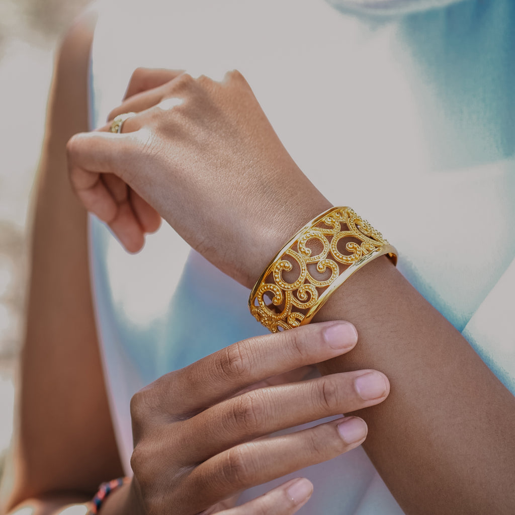 Gelang Ombak Segara Cuff Bracelet Perak 925