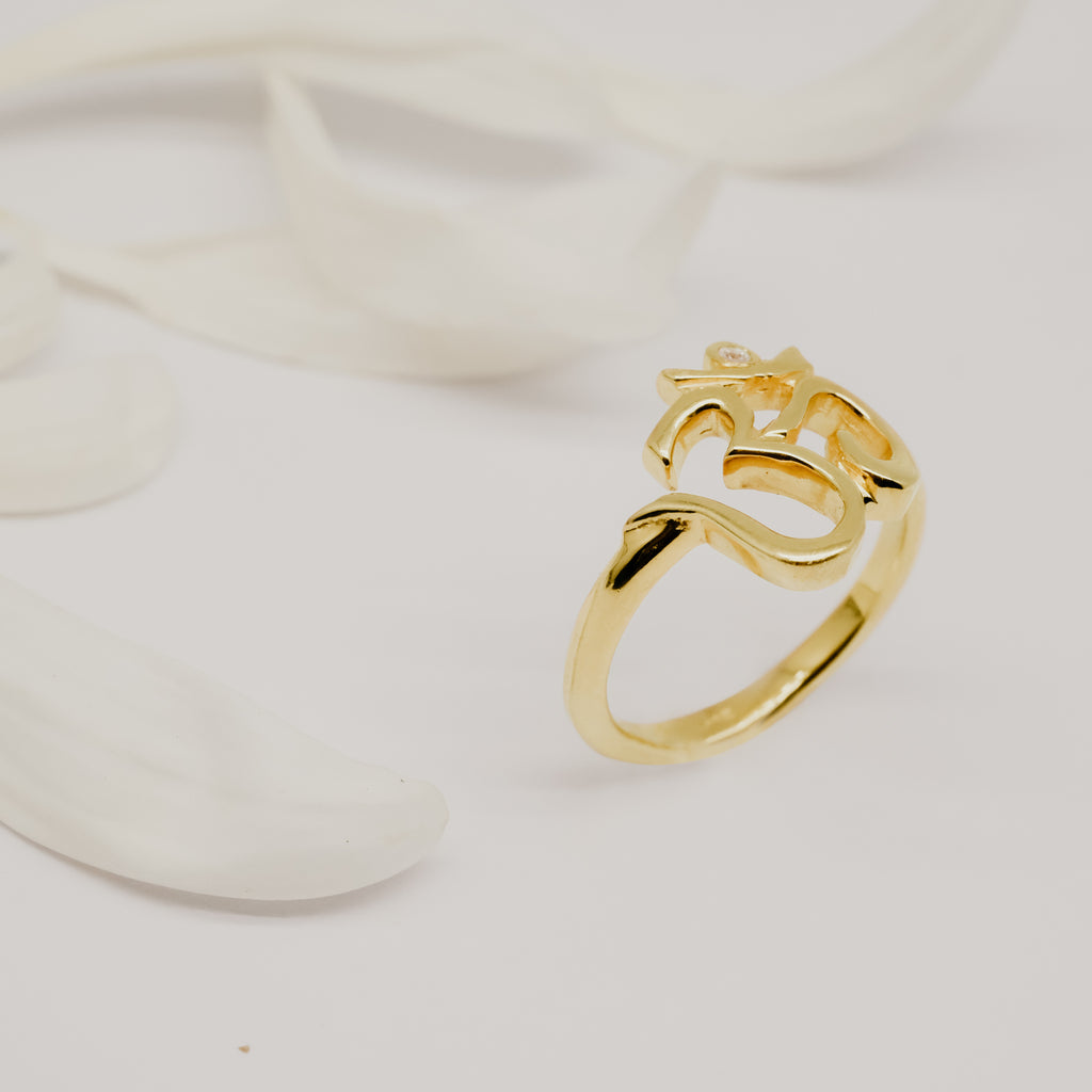 925 Silver Ring OHM Collection - Ongkara