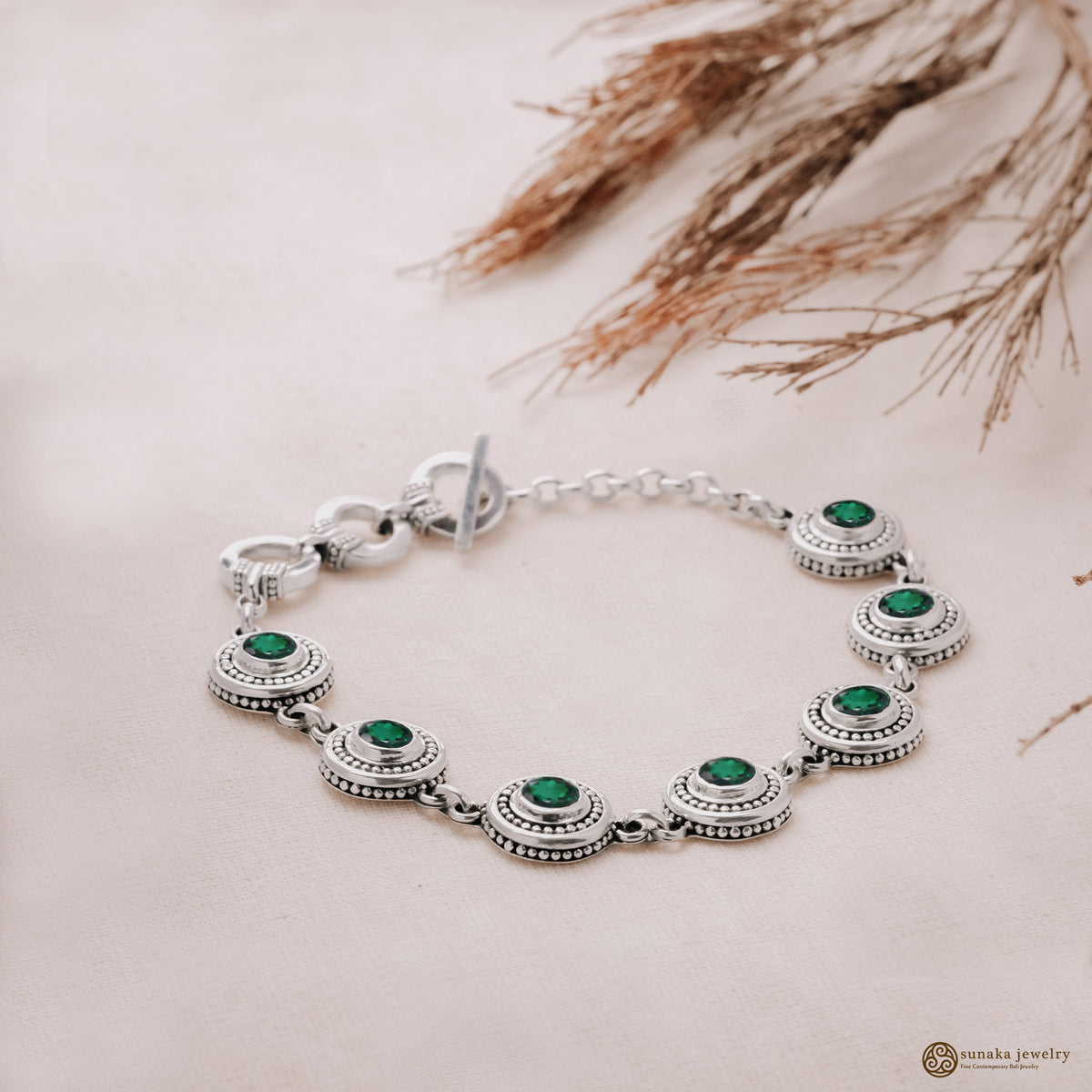 Sterling Silver 925 Jawan Keliling Collection Bracelet
