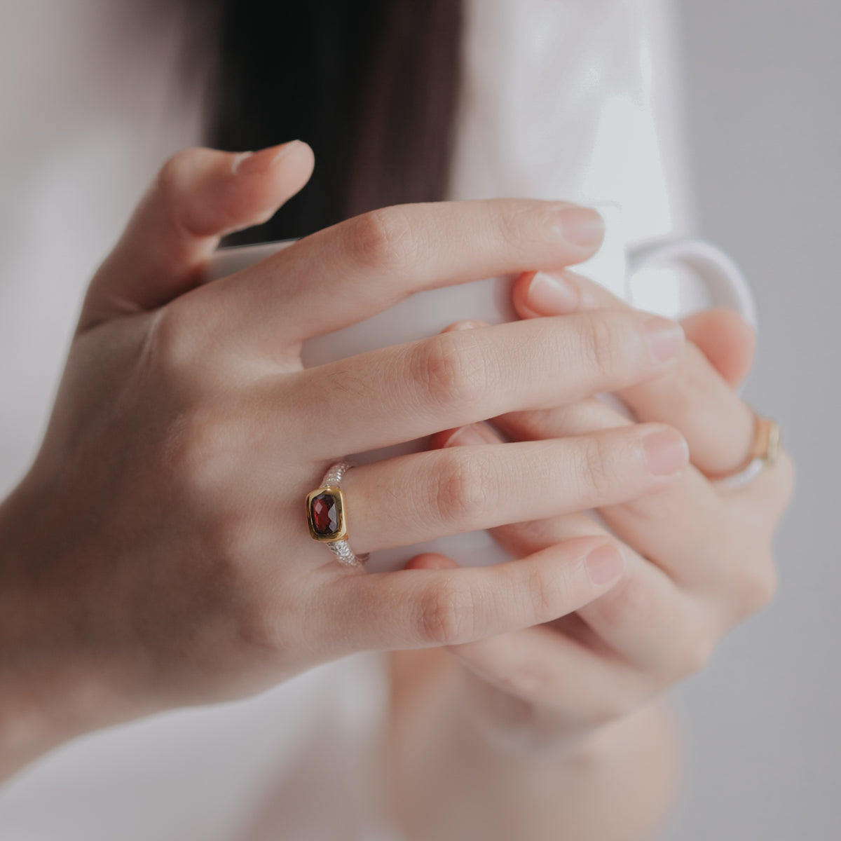 Cincin Perak 925 Koleksi Hammer Permata