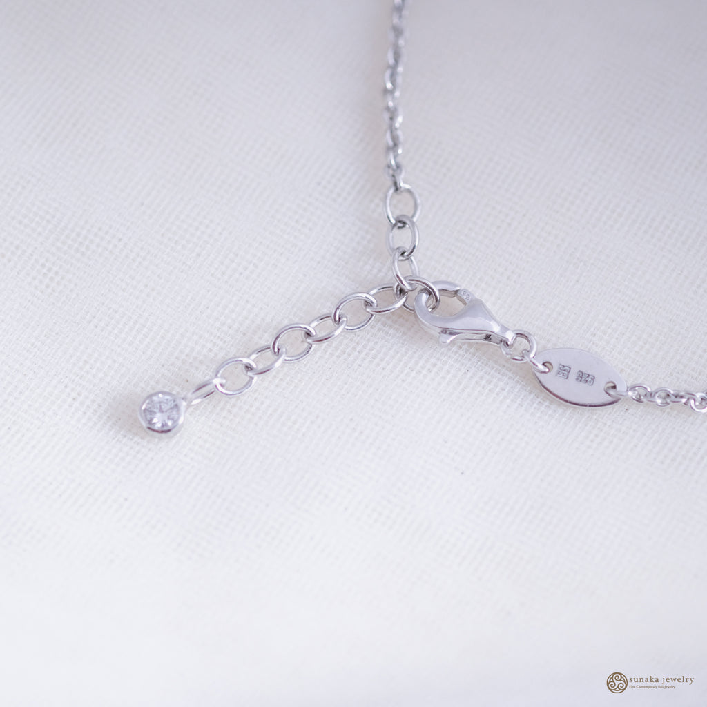 Kalung Perak 925 Koleksi Bar Permata Eternity