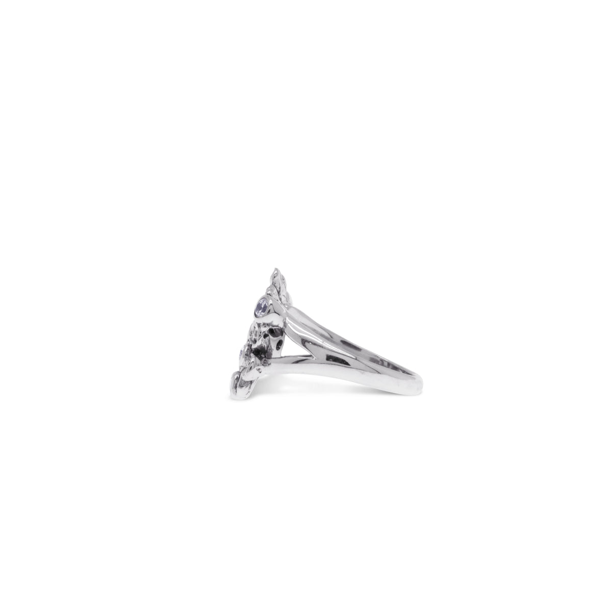 Flamboyant Collection Sterling Silver 925 Large Ring