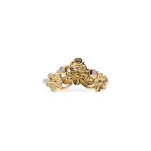 Cincin Perak 925 Koleksi Flamboyan Simple Ring Gold Plated