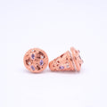 Mini Exotic Subeng Traditional Balinese Dragonfly Amethyst Rosegold Sterling Silver 925 Earrings