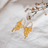 Kupu-kupu Mini Dangle Earrings Gold Plated