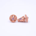 Mini Subeng Traditional Balinese Earrings Dragonfly Collection Amethyst Rosegold Sterling Silver 925