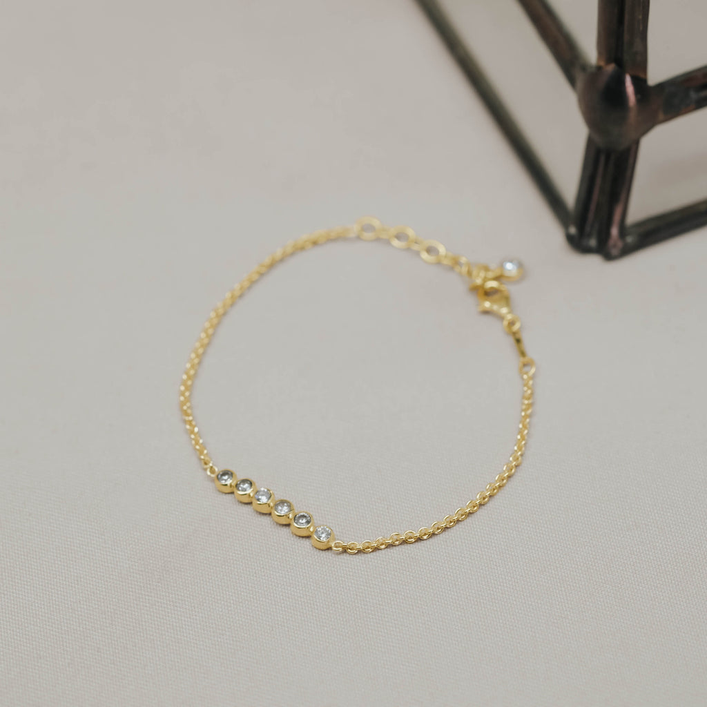 Petite Circle Sterling Silver 925 Bracelet