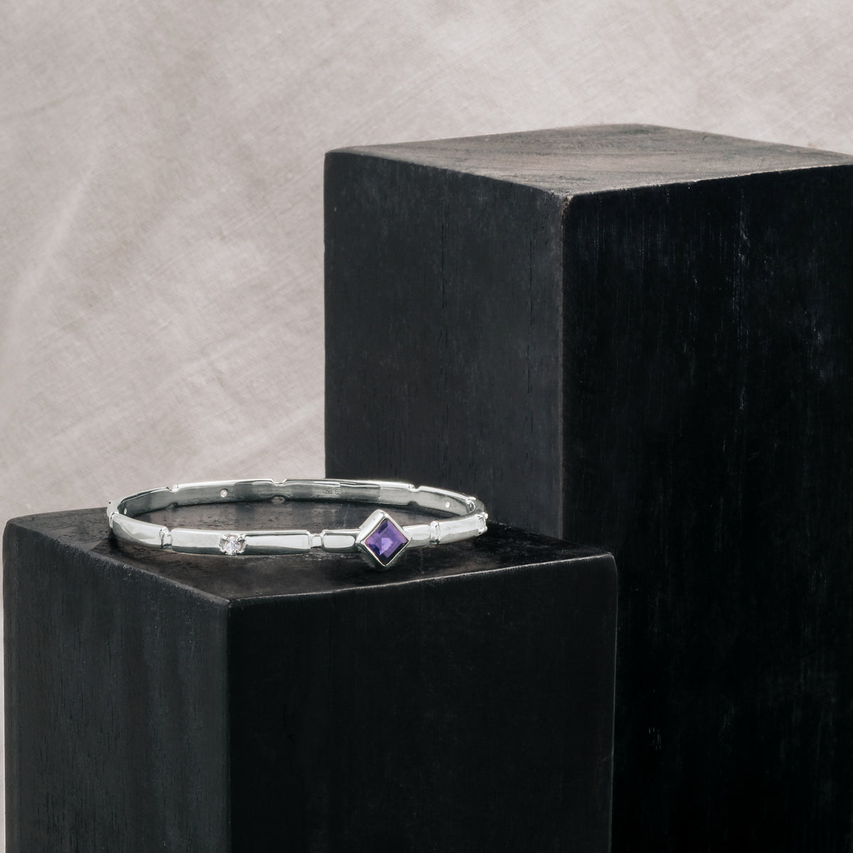 Gelang Bangle  Perak 925 Koleksi Aeon Permata Iolite