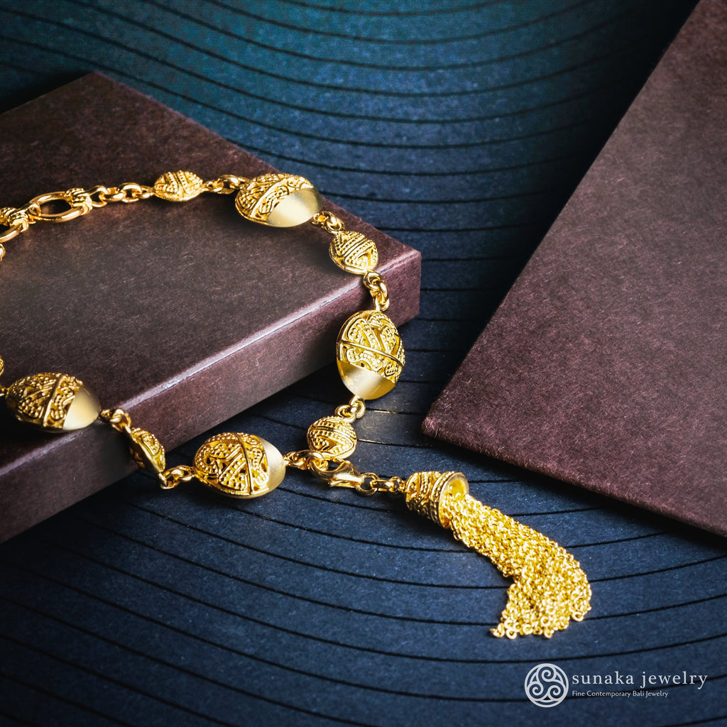 Gelang Rantai Perak 925 Koleksi Songket Bali