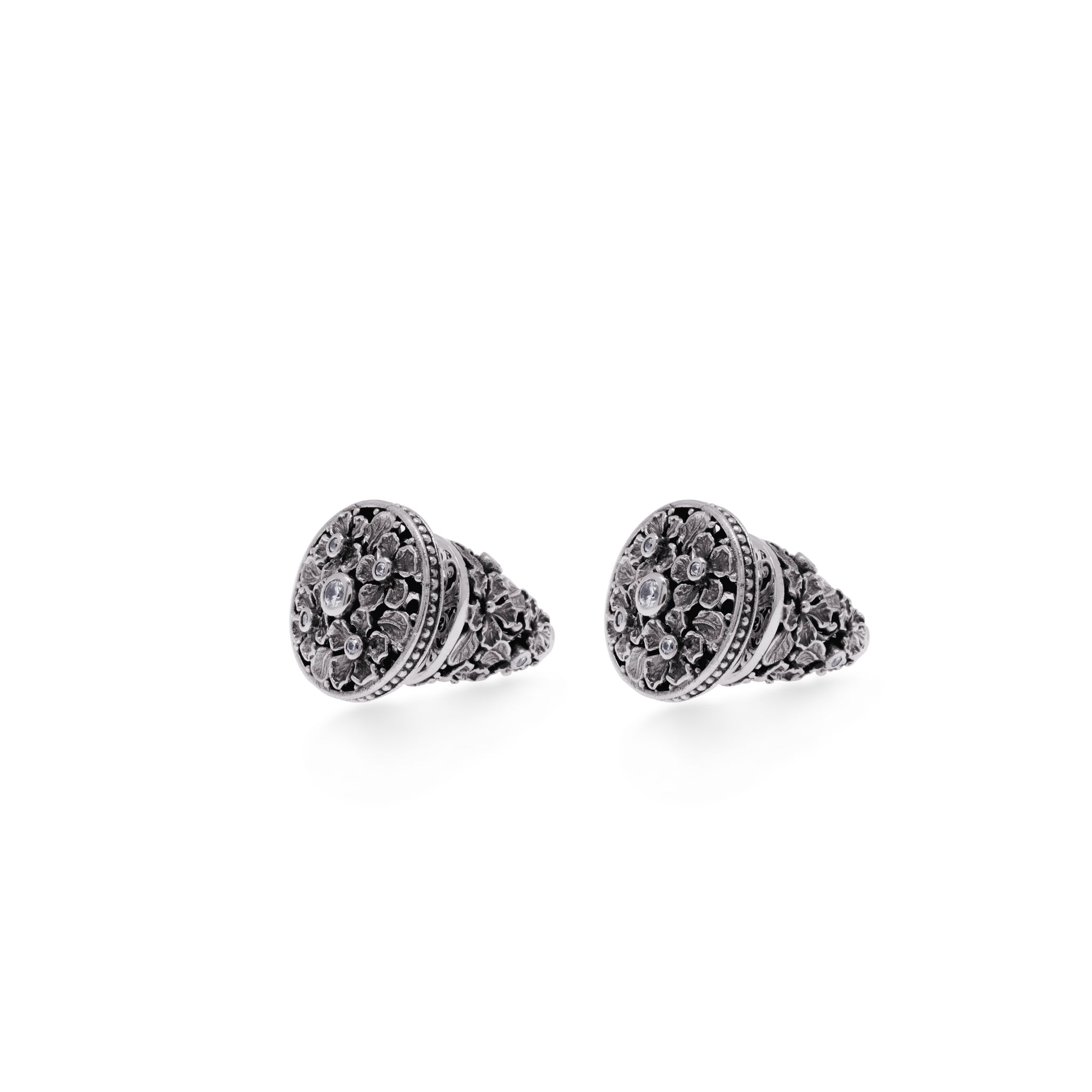 Anting Perak 925 Koleksi Flamboyan Subeng Stud Earrings
