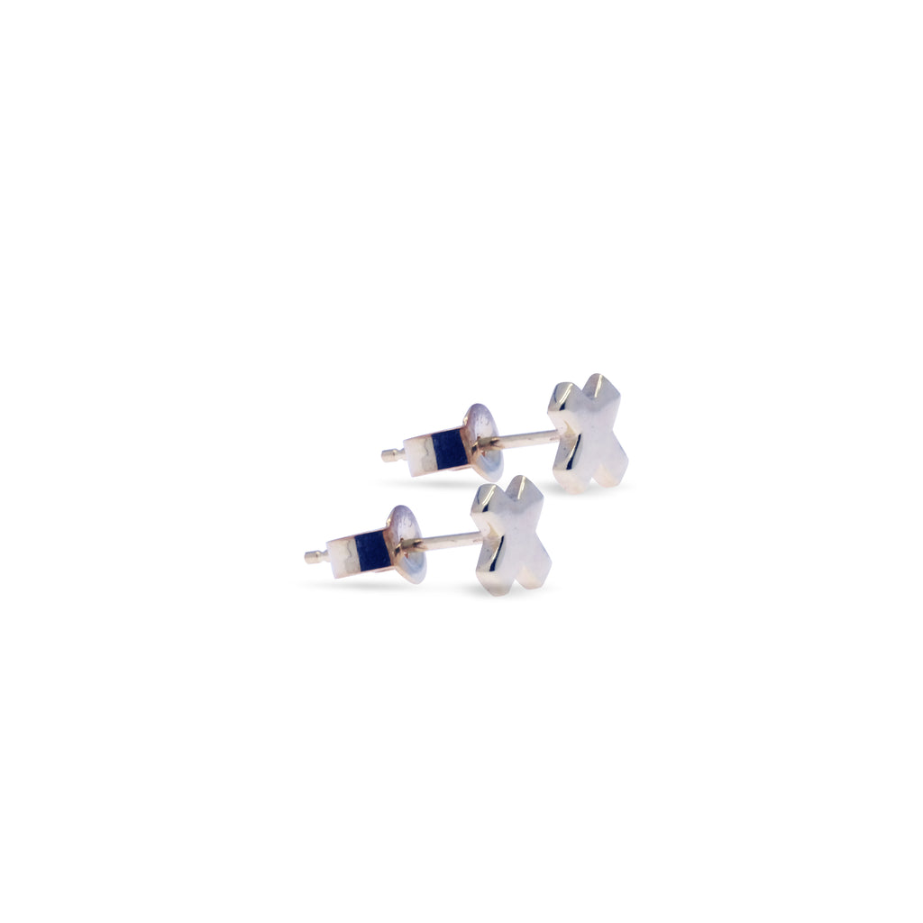 Anting Stud X  Perak 925